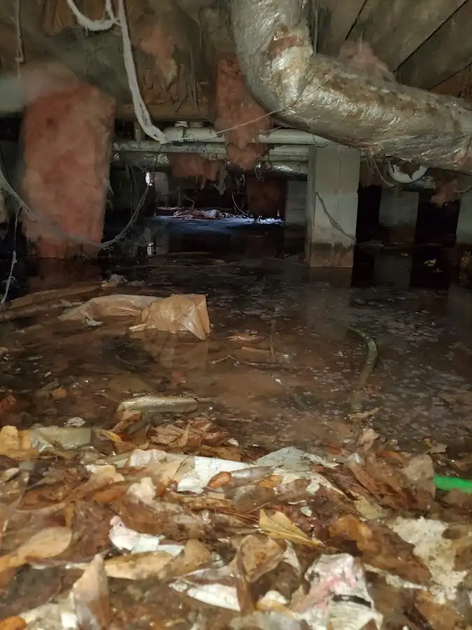 Crawl space flood assessment for Commercial Water Damage Restoration in Lincoln City